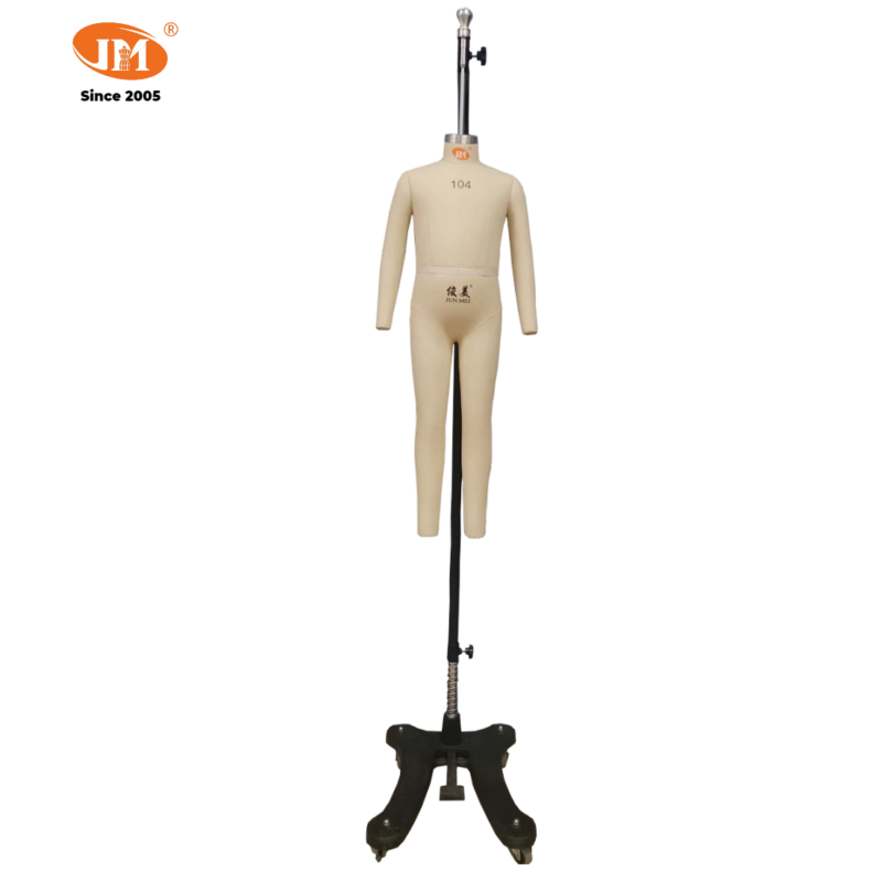 4 Years Old / Size 104 Toddler Full Body Dress Form, Fiberglass Core Pin-Friendly Canvas Mannequin for Kidswear Pattern Making & Sewing