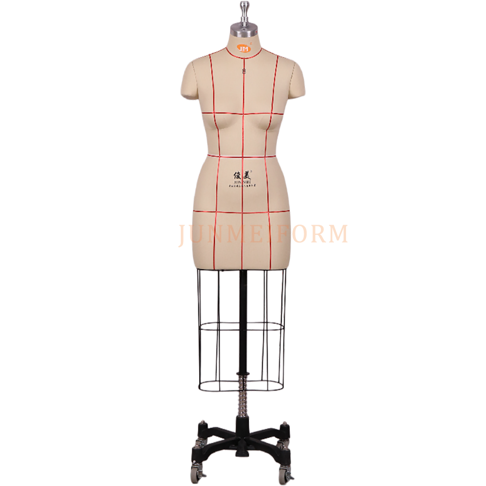 Junmei Professional Female Half Body Sewing Dress Form with Collapsible Shoulders Sizes 8